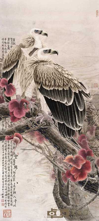 窦绅卿 2004年作 云路八千 镜心 195×90cm